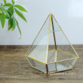 Decorazione per terrari in vetro a forma di piramide pentaedrica